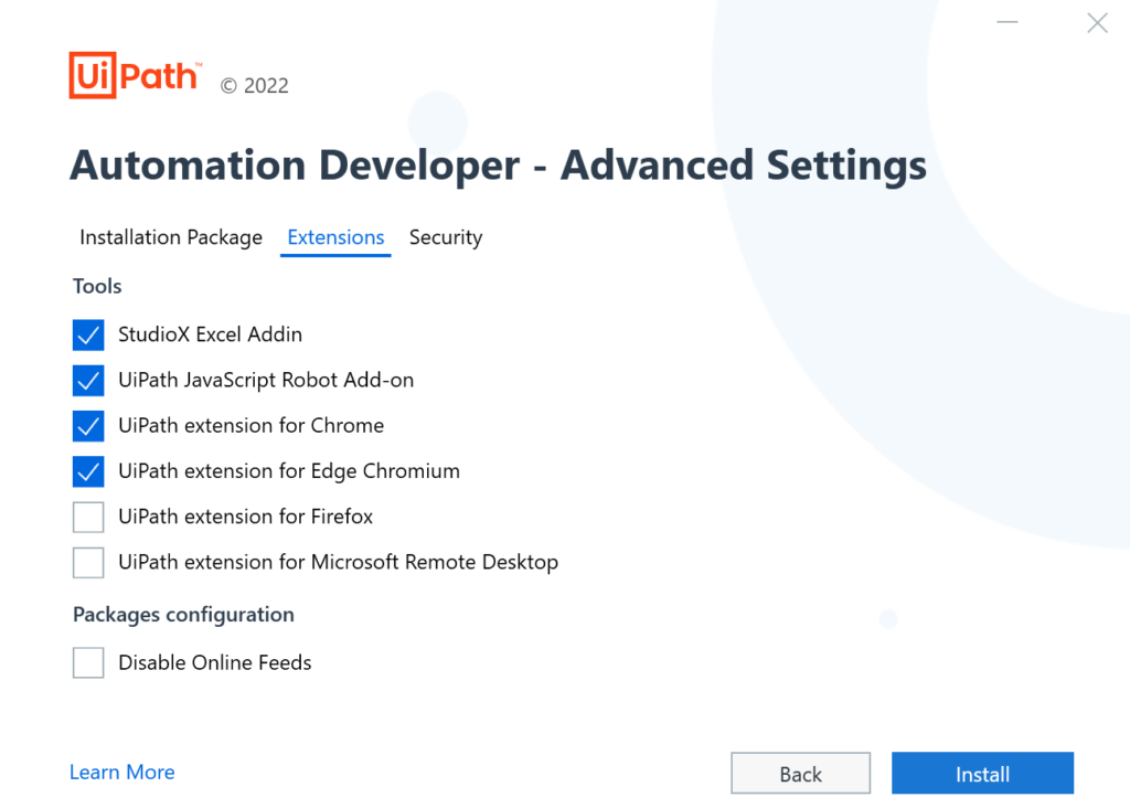 UiPath extensions