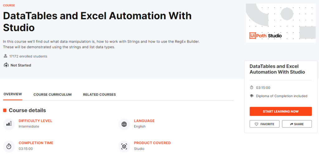 DataTables and Excel Automation With Studio