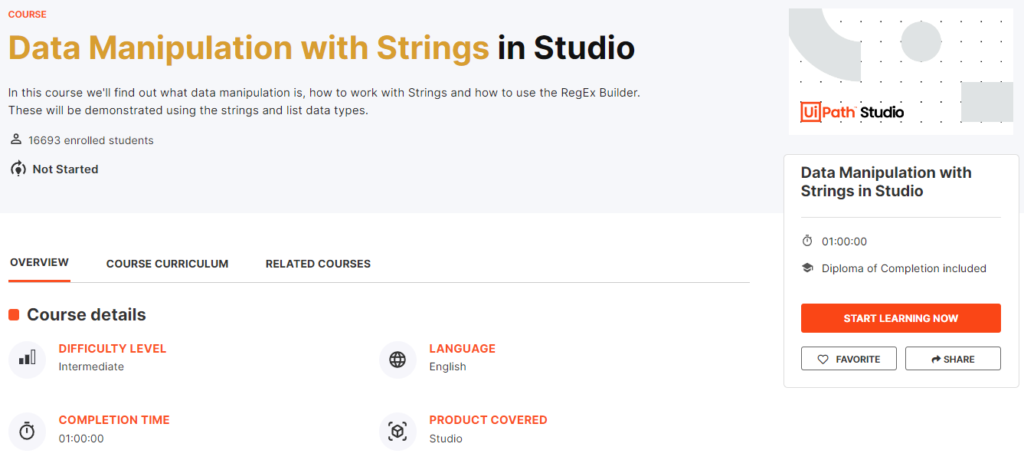 Data Manipulation with Strings in Studio