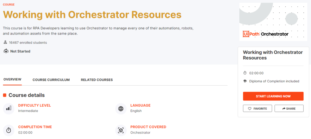 Working with Orchestrator Resources