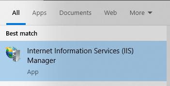 Internet Information Services Manager