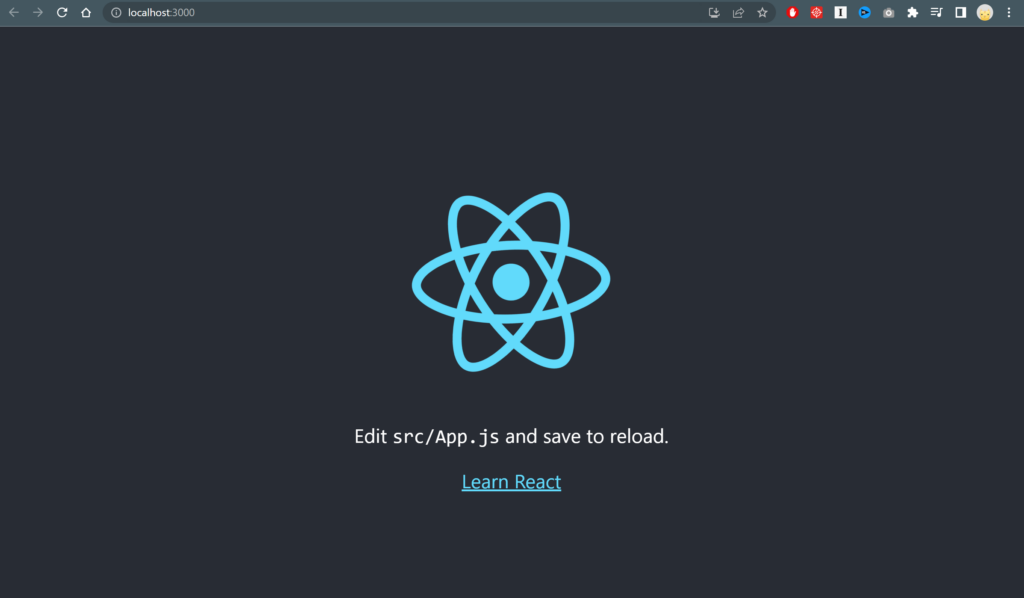 my first react application