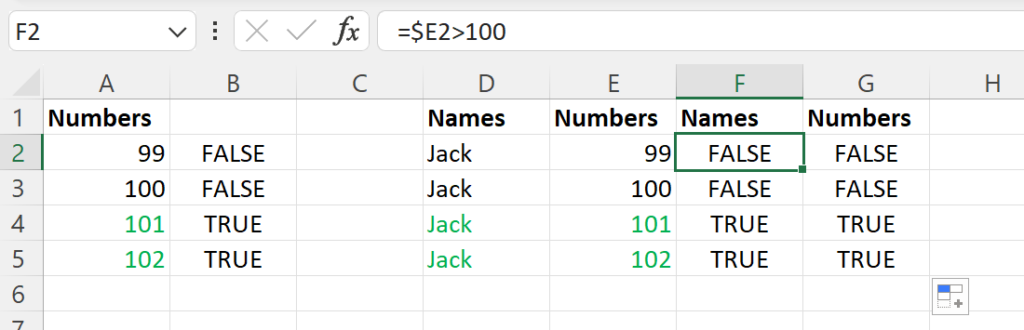 Conditional Formatting Multiple columns