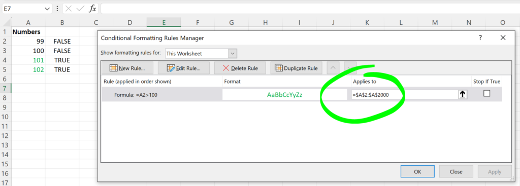 Conditional Formatting Rules Manager