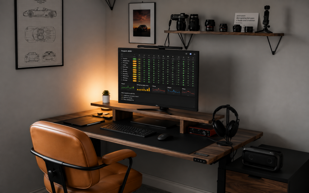 personal habit tracker dark theme